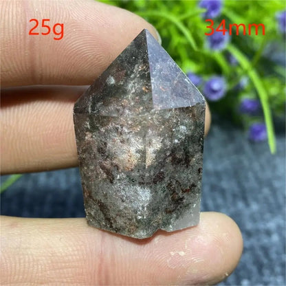 Natural Ghost Phantom Quartz Crystal Hexagonal Tower Obelisk, Spiritual Meditation, Reiki, Gift Stone, Home Decor, Parallel Import