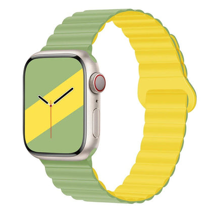Apple Watch用シリコンループマグネットストラップ - 対応モデル: 44mm/40mm/45mm/49mm/41mm/42mm/46mm (iWatch Series 8/SE/6/7/Ultra 2/9/10対応) ブレスレットバンド バンドカラー：mm;発送元： 並行輸入品