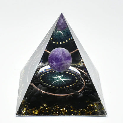 12 Zodiac Signs Orgonite Pyramid, 5cm, Horoscope Healing, Natural Quartz Crystal, Lucky Energy, Chakra, Reiki, Orgonite, Power Stone, Birthday Gift, Parallel Import