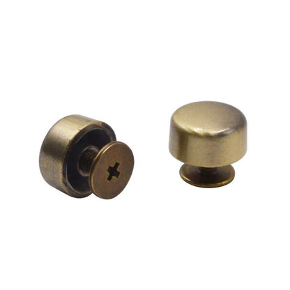 10個セット バッグ底用 平ネジ 金属アクセサリー 12 14 17.5mm スタッド リベット ハードウェア 中足釘 サイズ：1 並行輸入品