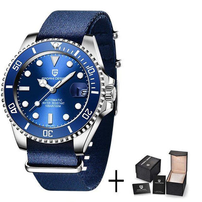Pagani Design Top Brand Automatic Watch, Luxury Sapphire Crystal, Mechanical Sport Watch, Stainless Steel, Waterproof, Men's Watch, Size: Parallel Import