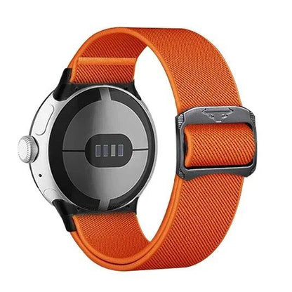 Google Pixel Watch 3/2/1 41mm用 ナイロンループストラップ - Google Pixel 41mm対応 伸縮スポーツバンド 交換用アクセサリー バンドカラー： 並行輸入品