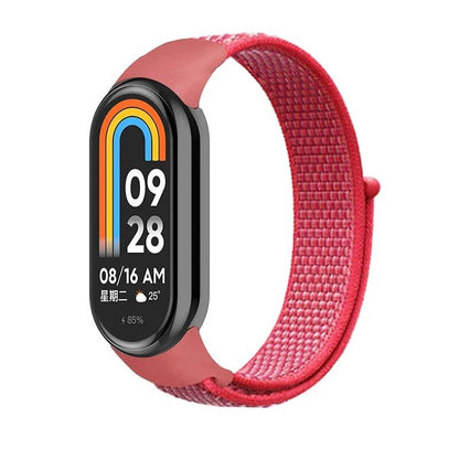 Xiaomi Mi Band 9/8/7/6/5/4/3 対応 ナイロンループストラップ NFCスマートウォッチ用交換バンド スポーツリストバンド サイズ：Mi Band  並行輸入品