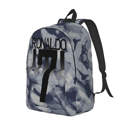 Soccer Legend CR7 Cristiano Ronaldo Backpack for Men and Women, Fashionable, High School Student, Work, Daypack, Laptop Compatible, Shoulder Bag, Sports, Size: Parallel Import