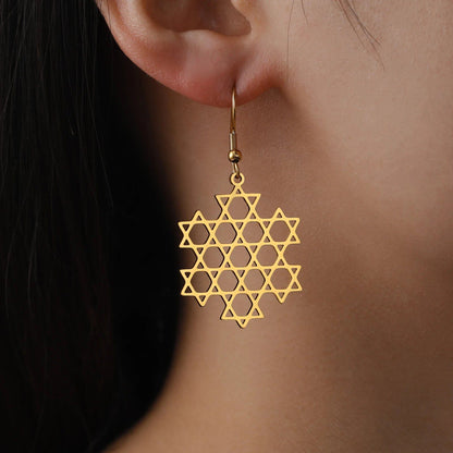 Jesha Yuan Super Lucky Yoga Pendant Earrings, Super Lucky Reiki Power Symbol, Spiritual Healing, Energy, Chi, Power Jewelry, Main Stone Color: Other; Metal Color: Parallel Import