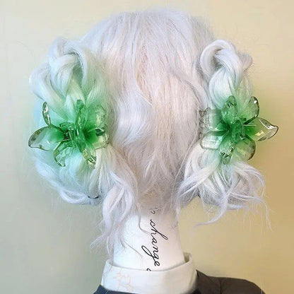 2個セット 韓国風 アクリルフラワー 蝶 グラデーション 透明 ヘアクリップ バレッタ ヘアアクセサリー 女の子用 カラー：2個セット 並行輸入品2個セット 韓国風 アクリルフラワー 蝶 グラデーション 透明 ヘアクリップ バレッタ ヘアアクセサリー 女の子用 カラー：2個セット 並行輸入品