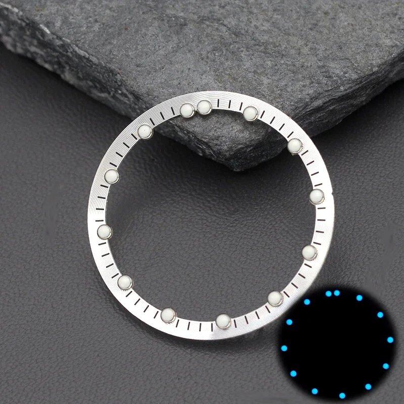 Brass Chapter Ring for 28.5mm Watch Dials (Compatible with Japanese NH70 Movements) SKX007, SKX009, and SRPD53 Watch Case Repair Tool (Parallel Import)