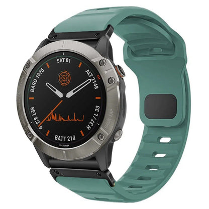 QuickFit Silicone Strap for Garmin Fenix 8, E, 7, 7X, 6X, Pro, 5X Plus, Epic, Pro Gen 2, 47mm, 51mm, Enduro 3, Gapless, 22mm, 26mm, Watch Band, Size: 2; Ships from: Parallel Import