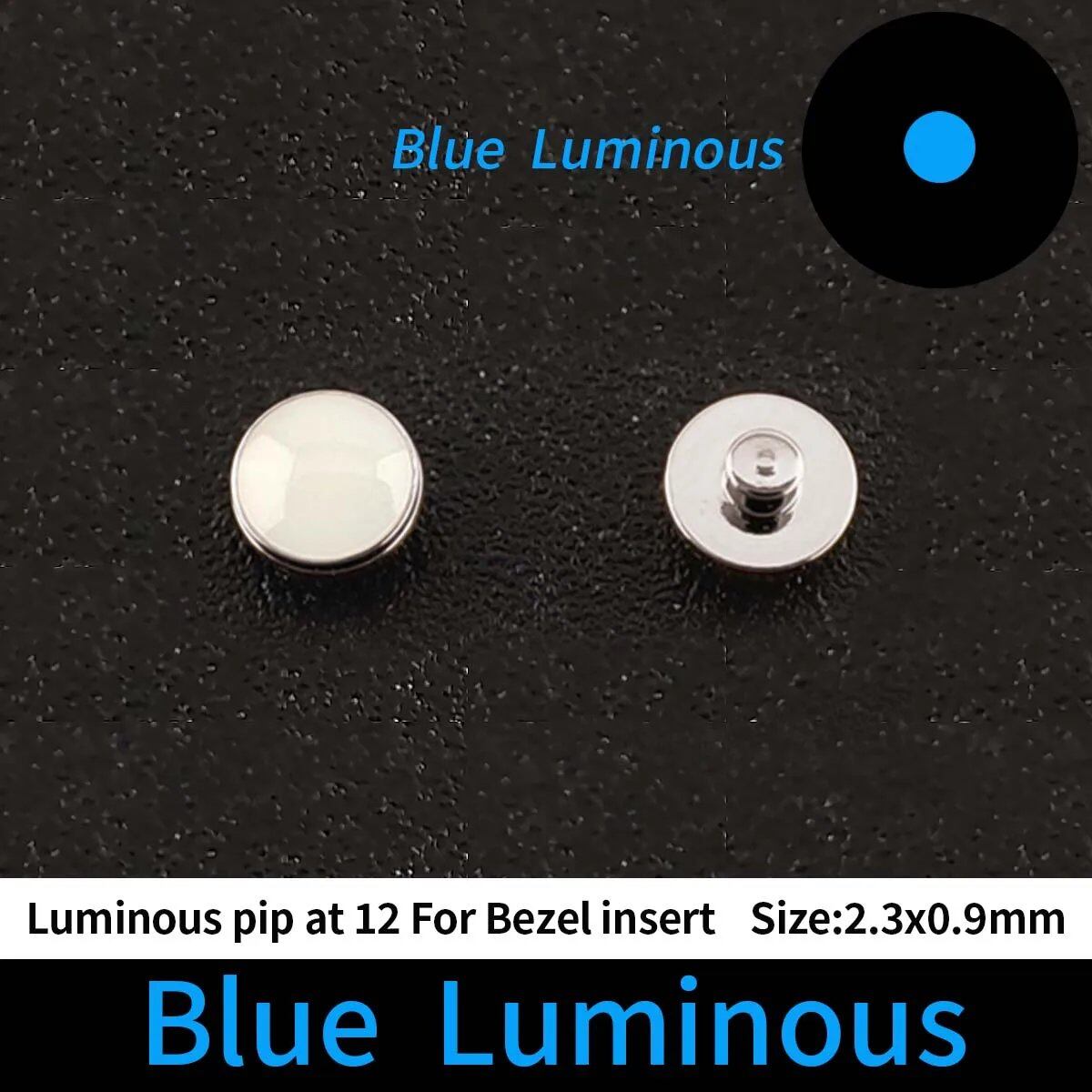 Green and Blue Luminous Spot for 12 o'clock Ceramic Bezel Insert; Ships from: Parallel Import