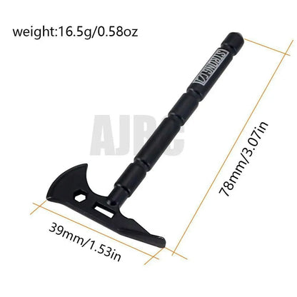 Black Metal Shovel/Pickaxe/Axe Decoration Accessories for 1/10 Scale RC Crawlers - Compatible with Traxxas TRX4, RGT, Yikong, Redcat, Axial SCX10, D90, and RC4WD (Parallel Import)