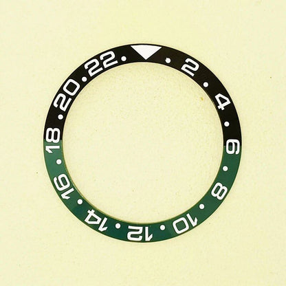 38mm High-Quality Ceramic Bezel with Popular GMT Two-Tone Insert Ring, Inner Diameter 30.5mm, Compatible with 40mm Men's Watches, Color: 0, Parallel Import
