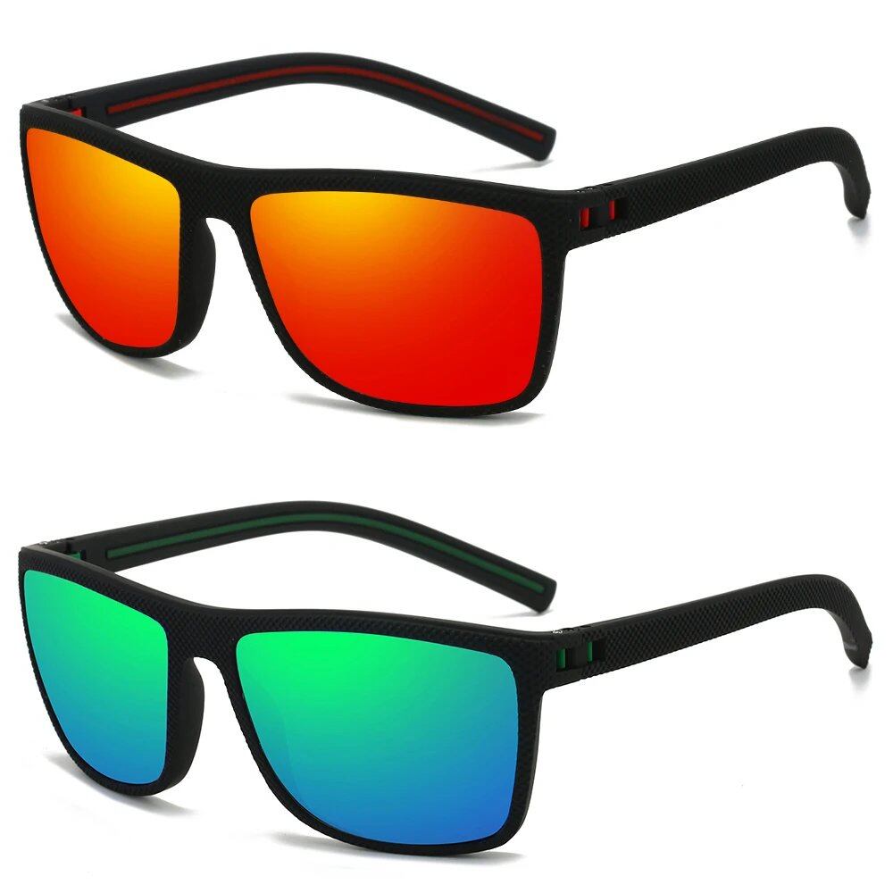 1/2-Piece Men's and Women's Polarized UV400 Sunglasses, Fishing Goggles, Outdoor Sports Eyewear, Parallel Import