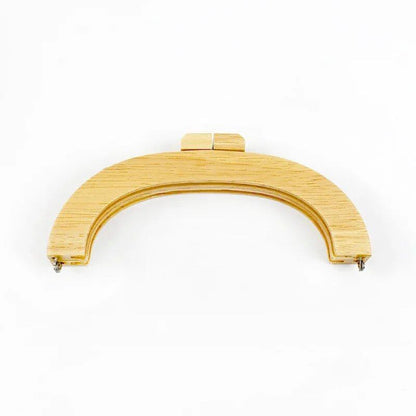 1/2 Piece Deep Peel 20/25cm Wooden Bag Handles, Purse Frames, Kiss Clasps, Handbags, Wallets, DIY Handmade Sewing Brackets, Size 2, Parallel Import