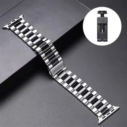 Stainless steel metal band bracelet for Apple Watch Ultra 2/Series 10, 9, 8, 7, 6, 5, and 4 (38/40/41/42/44/45/46/49mm) Band Color: mm Parallel Import