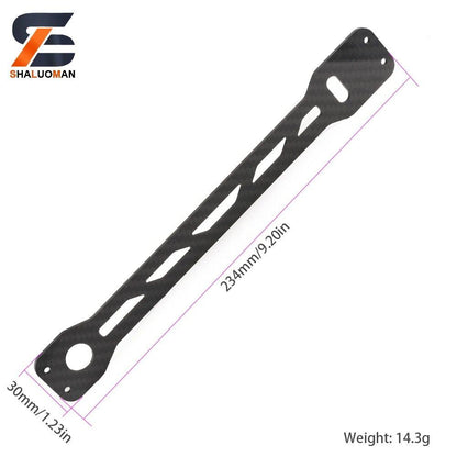 1/10 Scale RC Toy Car Tamiya TT-02/TT02 Swing Arm Shock Absorber, Steering Device, Bumper Sponge Upgrade Parts, Metal &amp; Carbon Fiber, Parallel Import