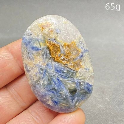 High-Quality Natural Kyanite Crystal for Palm Play, Hand Polishing, Meditation Massage, Magic Stone, Home Decoration, Colorful, Parallel Import