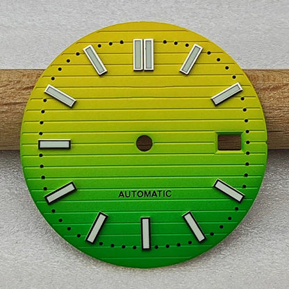 30.5mm Nautilus S Dial for NH35, Green Luminous Dial, NH35/NH36 Movement Accessory, Watch Repair Tool, Parallel Import