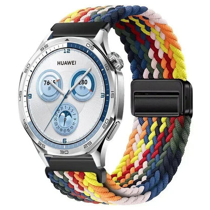 22mm Nylon Loop Strap for Huawei Watch GT5 Pro / GT4 / GT3 / GT2e (46mm) - Compatible with Huawei Watch 4 / 3 Pro Wristband Accessory, Band Color: ; Band Width: 22mm, Parallel Import