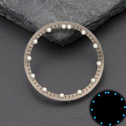 Brass Chapter Ring for 28.5mm Watch Dials (Compatible with Japanese NH70 Movements) SKX007, SKX009, and SRPD53 Watch Case Repair Tool (Parallel Import)