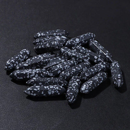 卸売 天然石 クリスタルビーズ 8x32mm カラフル 瞑想ペンダント クォーツ ミネラルクラフト DIYアクセサリー ホームデコ  並行輸入品