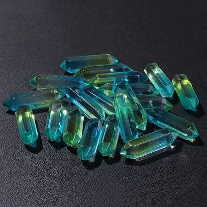 卸売 天然石 クリスタルビーズ 8x32mm カラフル 瞑想ペンダント クォーツ ミネラルクラフト DIYアクセサリー ホームデコ  並行輸入品