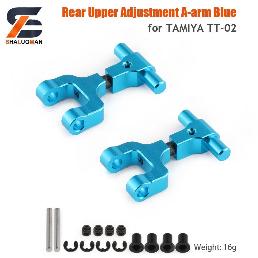 1/10 Scale RC Toy Car Tamiya TT-02/TT02 Swing Arm Shock Absorber, Steering Device, Bumper Sponge Upgrade Parts, Metal &amp; Carbon Fiber, Parallel Import