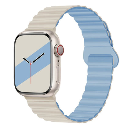 Apple Watch用シリコンループマグネットストラップ - 対応モデル: 44mm/40mm/45mm/49mm/41mm/42mm/46mm (iWatch Series 8/SE/6/7/Ultra 2/9/10対応) ブレスレットバンド バンドカラー：mm;発送元： 並行輸入品