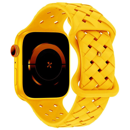 Apple Watch用シリコーンスポーツストラップ - Ultra 2/SE/Series 9/8/7/6/5対応 49mm・46mm・44mm・42mm・41mm・40mm 通気性バンド ;発送元: 並行輸入品