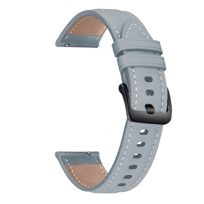 22mm, 20mm Leather Bracelet for Samsung Galaxy Watch 3, 41, 45mm, 46mm, 42mm, Amazfit GTR, GTS, 4, 3, 2, Wristband, Huawei GT Compatible Watch Band, Band Color: Parallel Import