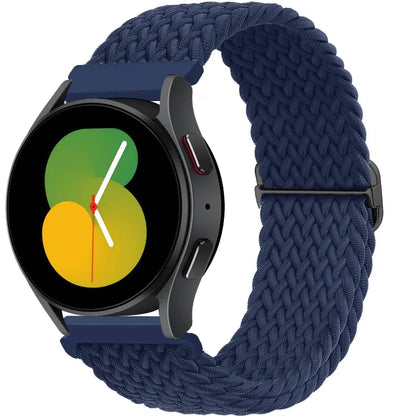 Compatible with Samsung Galaxy Watch 7, 6, 5, and 4 (40mm, 44mm, 6 Classic, 43/47mm), 20mm and 22mm nylon straps. Compatible with Huawei Watch 3 and 4 Pro, Solo Loop woven bands. Band Color: mm; Ships from: Parallel Import.