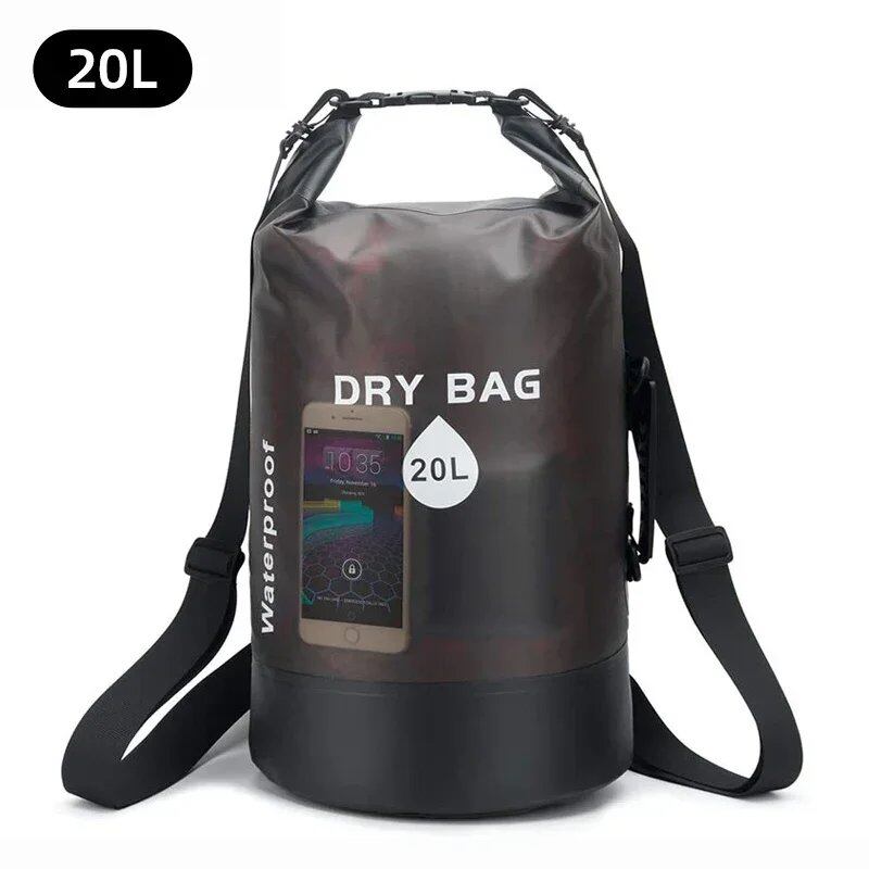 10L 20L 防水ドライバッグ ストレージポーチ スイミング トレッキング ラフティング ボート カヤック用 ドライバッグ バックパック XD117Y  並行輸入品