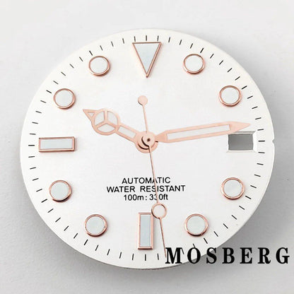 28.5mm Dial (with Luminova) Automatic Movement Replacement for NH35/NH36, Color: Hands Included, Parallel Import