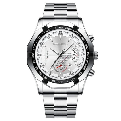UTHAI Men's Watch, Lightweight and Stylish, Trendy, with Night Light, Calendar, Business Style, Quartz Movement, Parallel Import