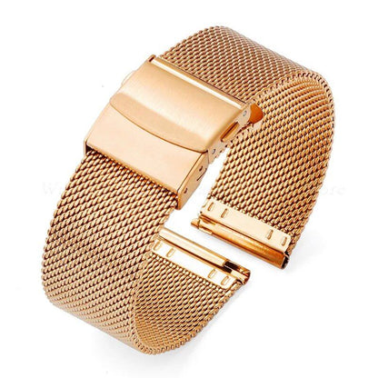 Universal Quick Release Watch Band, Stainless Steel, 0.6mm Milanese Strap, 12/14/16/18mm, 20mm, 22mm, 24mm, for Omega DW Straps, Band Color: mm, Parallel Import