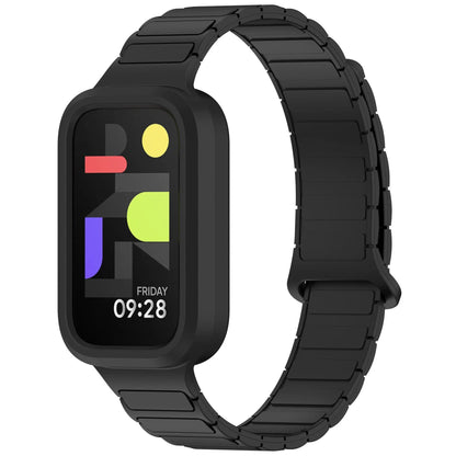 Magnetic Watch Strap for Redmi Band 3, Xiaomi Smart Band 9 Active Wristband, Silicone Strap, Band Color: Parallel Import