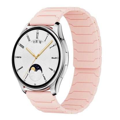 Compatible with Samsung Galaxy Watch 7/6/5/4/3 and Huawei Watch GT5/4/3 Pro (46mm), 22mm/20mm Magnetic Silicone Band, Ultimate Comfort, Band Color: mm, Parallel Import