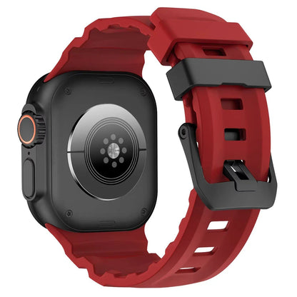 Trail Silicone Band Bracelet Strap for Apple Watch Ultra 2 49mm / Series 10/9/8/7 45mm / iWatch 6/5/SE 44mm, Band Color: mm, Parallel Import