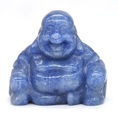 1.2-inch Buddha Statue, Natural Healing Crystal Reiki Chakra Figurine, Spiritual Stone Sculpture, Home Decor, Parallel Import
