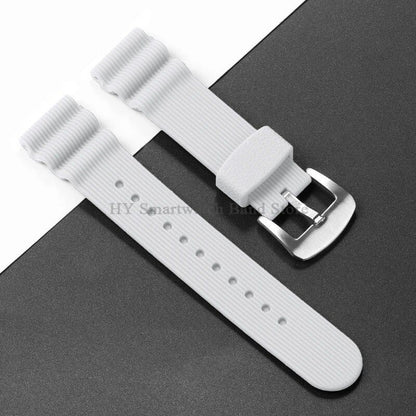 22mm Watch Strap for Seiko 007, Omega Dive Watch, Tudor Sport, Men's Waterproof Rubber Bracelet, Band Color: 22mm; Band Width: 22mm, Parallel Import