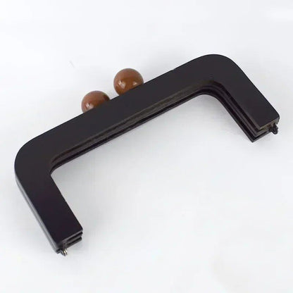 Set of 1, 2, or 3 Deepile 20cm Bag Frames, Wooden Handles, Bag Closures, Kiss Clasps, Purse Lock Buckles, DIY Craft Brackets, Accessories, Size: Parallel Import