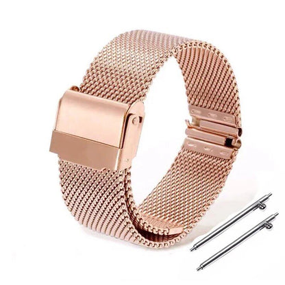 Mesh Stainless Steel Watch Strap, 12, 14, 16, 18, 20, 22mm, Metal Bracelet, Quick Release, 17, 19, 21, 24mm, Universal Loop Wristband, Band Color: mm, Parallel Import