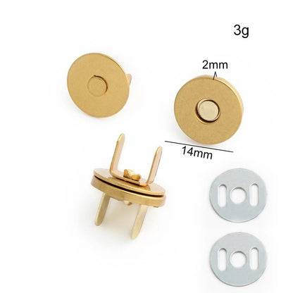 14-18-20mm 強力薄型金属丸型マグネットボタン DIY ポーチ コート ハンドバッグ スナップ留め金具 隠しボタン アクセサリー サイズ： 並行輸入品