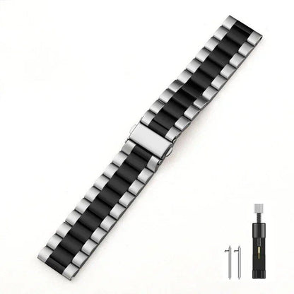 22mm Metal Strap, Premium Stainless Steel Wristband for Garmin Forerunner 265, 965, 955, 255, Music, and Garmin Venu 3/2 Accessories, Band Color: Parallel Import