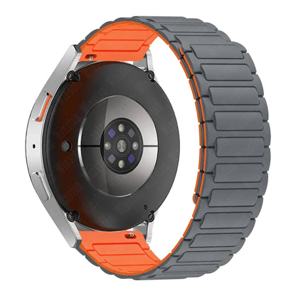サムスンギャラクシーウォッチ7・6・5・4・6クラシック対応 20mm 22mm マグネット式シリコンバンド フアウェイウォッチGT5・4・3Pro（46mm）用 超快適ストラップ バンドカラー：mm 並行輸入品