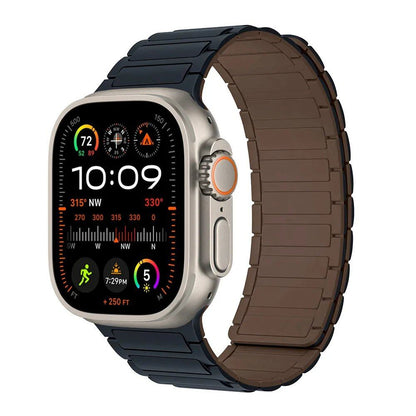 Magnetic Strap for Apple Watch, Silicone Wristband, 45mm, 44mm, 40mm, 46mm, 41mm, 42mm, 38mm, Compatible with iWatch Series 8/7/6/SE/9/10/Ultra 2/49mm, Band Color: mm; Parallel Import
