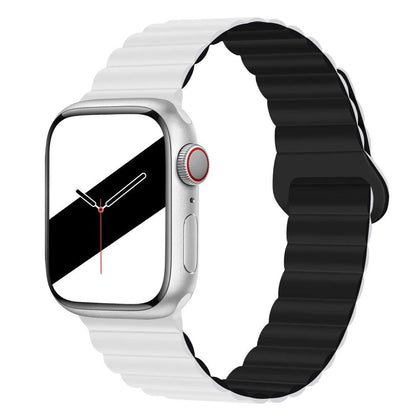 Apple Watch用シリコンループマグネットストラップ - 対応モデル: 44mm/40mm/45mm/49mm/41mm/42mm/46mm (iWatch Series 8/SE/6/7/Ultra 2/9/10対応) ブレスレットバンド バンドカラー：mm;発送元： 並行輸入品