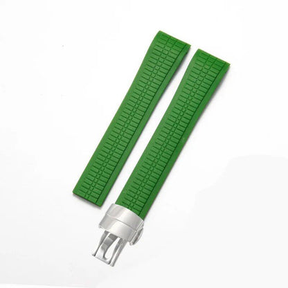 Replacement strap for Patek Philippe Geneve Aquanaut, 21mm, waterproof rubber wristband. Band Color: 21mm; Band Width: 21mm. Parallel import.