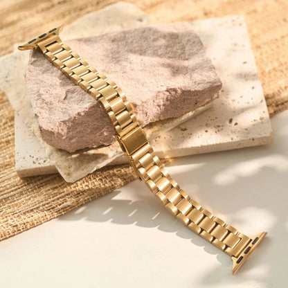 Thin Stainless Steel Metal Wristband Strap for Apple Watch Series 987654321, Compatible with iWatch 38/40/41/42/44/45mm, Size: S10-4, Parallel Import