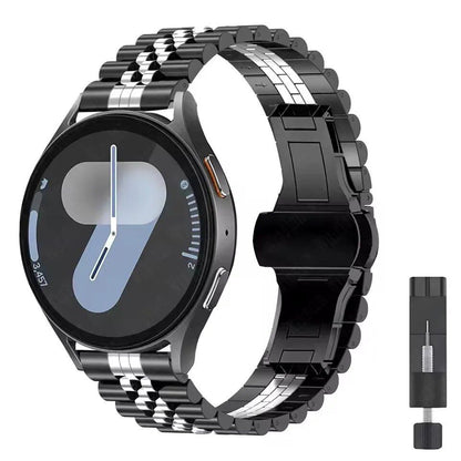 20mm/22mm Samsung Galaxy Watch 7/6/5/4 Curved Design Metal Band, Stainless Steel Bracelet, Compatible with Huawei GT4/GT3Pro, Band Color: mm, Parallel Import