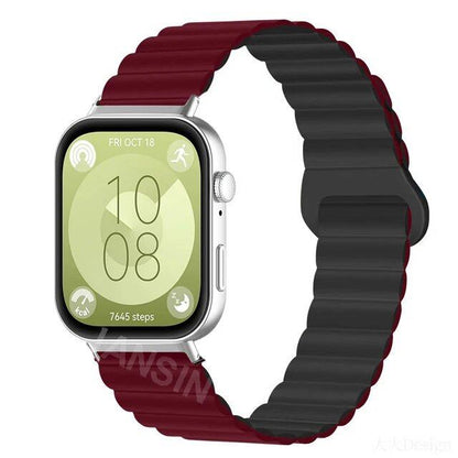 Magnetic Silicone Strap Wristband Replacement Band for Huawei Watch Fit 4 / 4Pro / 3. Band Color: ; Ships from: Parallel Import